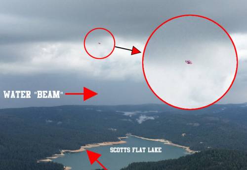 НЛО высасывает воду из озера в США