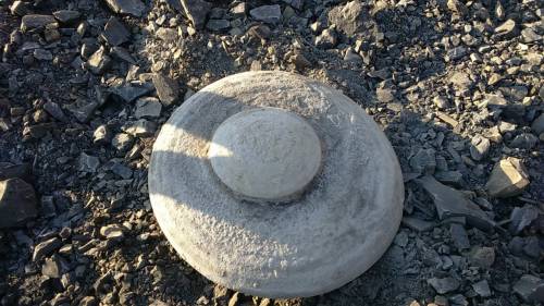 Каменный диск разрезе в Кузбассе