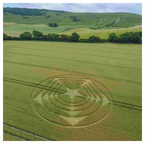 Hовый таинственный «круг на полях» в Южной Англии